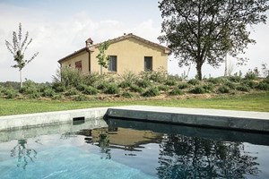 View from the pool to Il Graniao