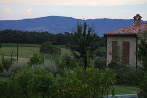 Early evening taking in the views to Cortona
