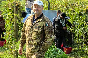 Riccardo our manager getting stuck in with the team.